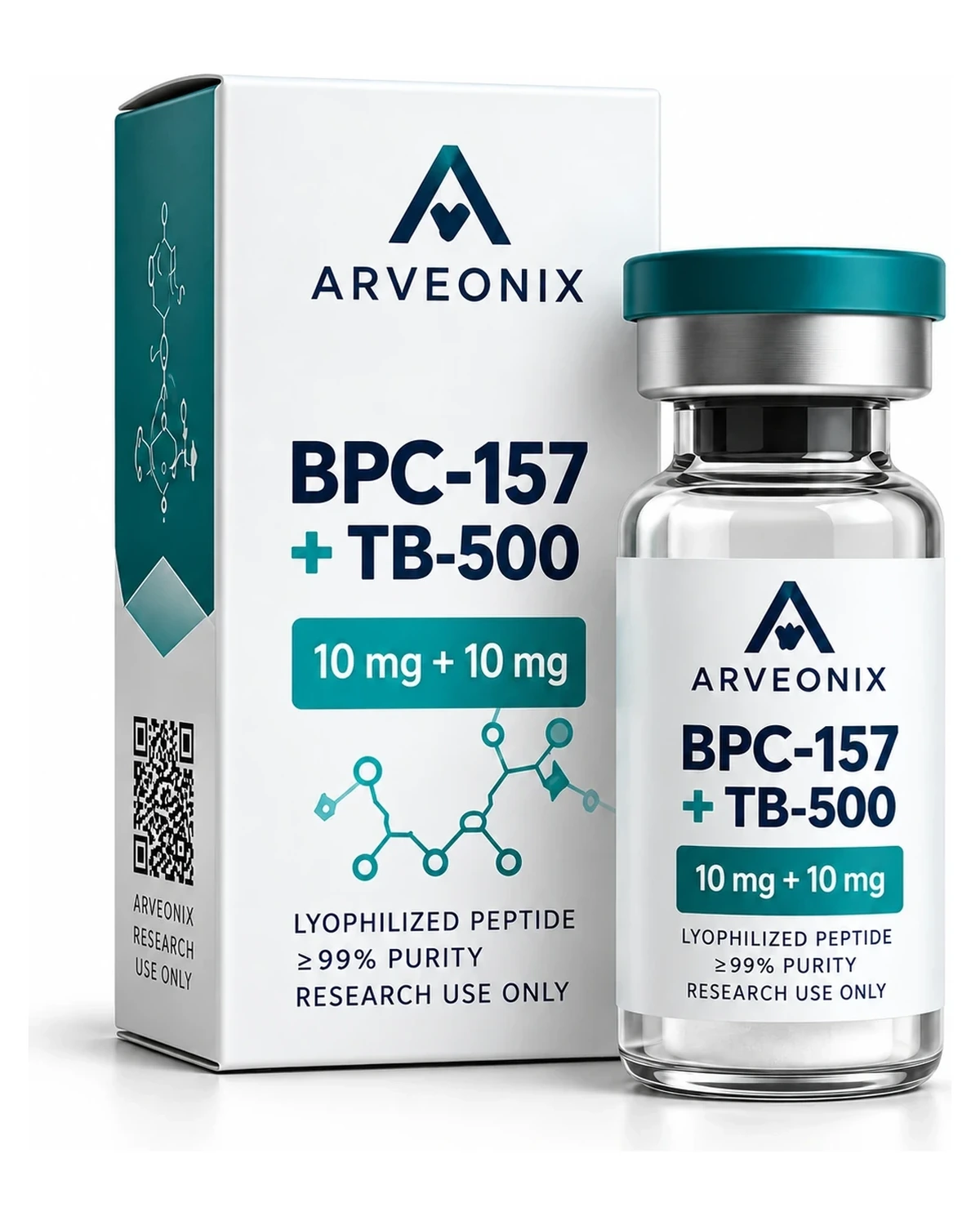 BPC-157 10mg + TB-500 10mg ARVEONIX product image